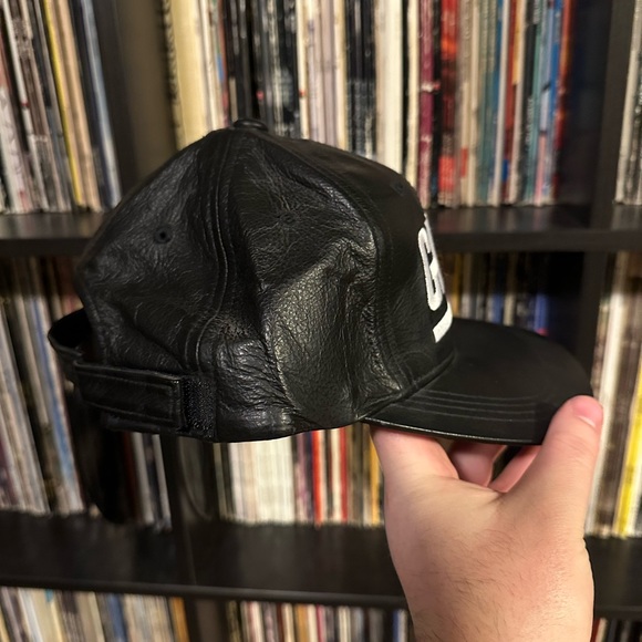 Vintage Genuine Leather NFL New York Giants Hat - Picture 4 of 7